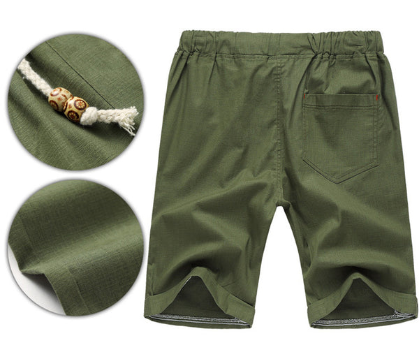 NITAGUT Men's Linen Casual Classic Fit Short
