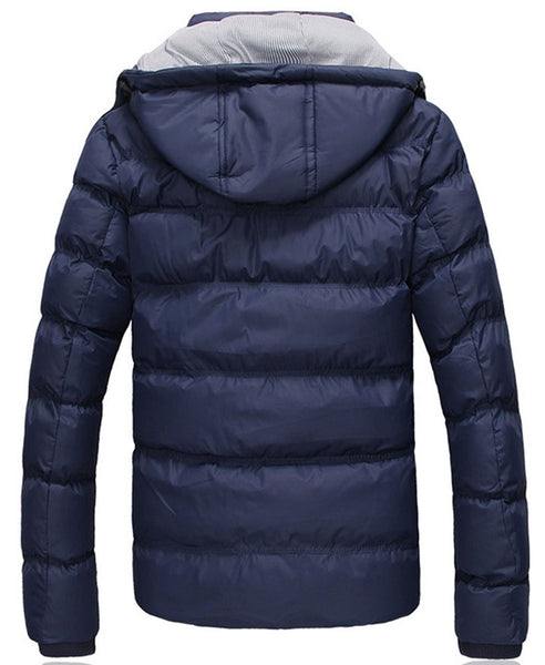 NITAGUT Men's Winter Thicken Cotton Outwear Coat With Hood